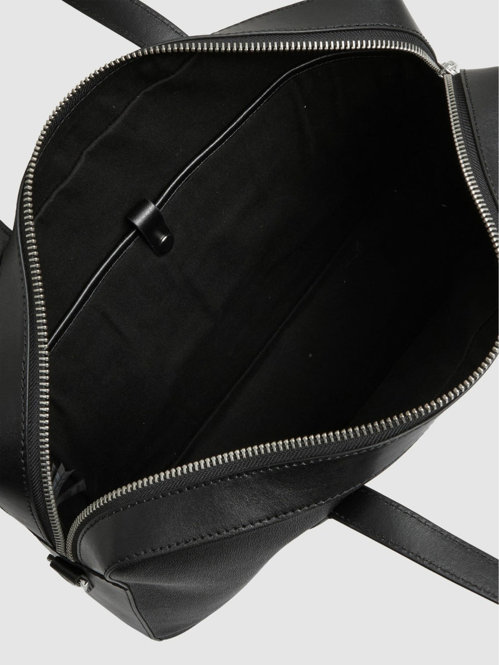 Micro-Grain Leather Briefcase Black | Mens