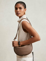Leather Rope Strap Shoulder Bag Neutral | Womens