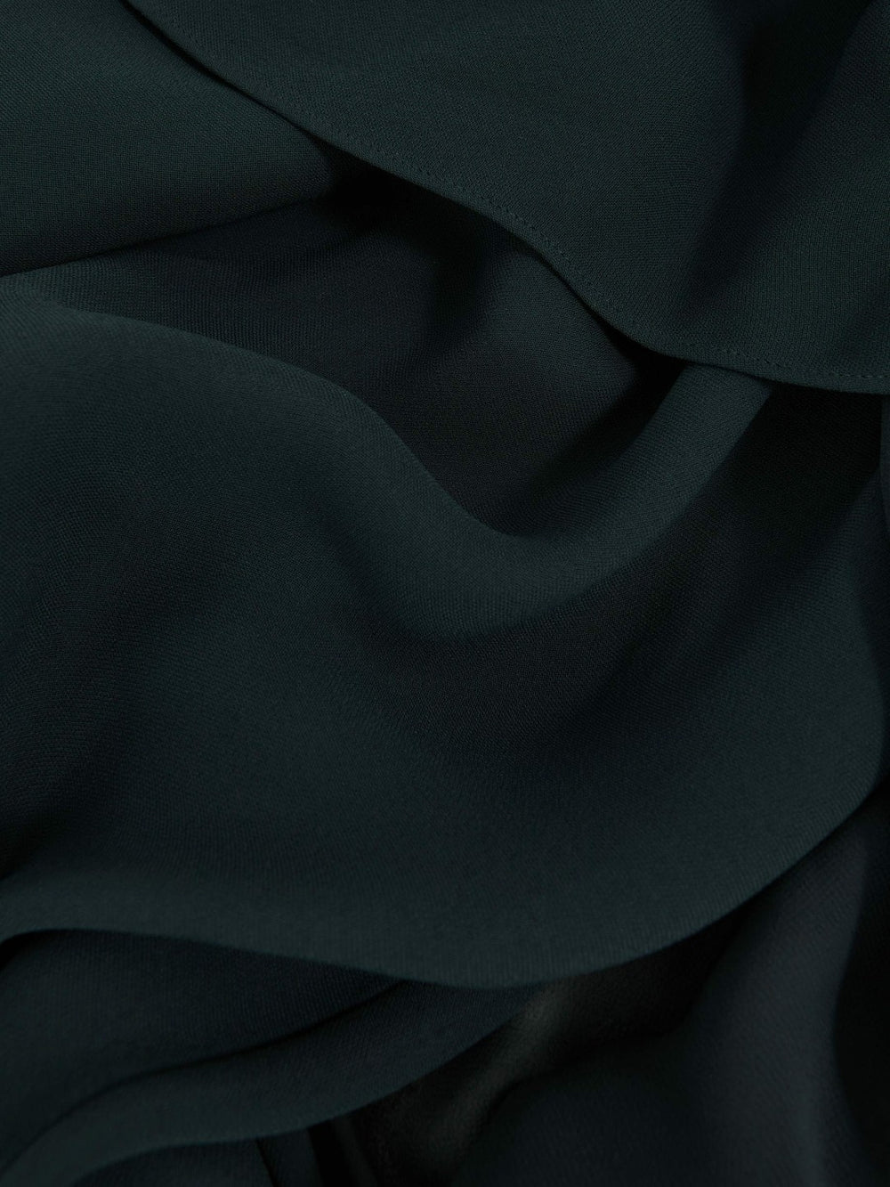 Crepe Cape Maxi Dress Teal Green | Womens