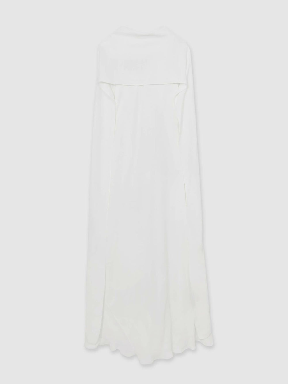 Crepe Cape Maxi Dress White | Womens