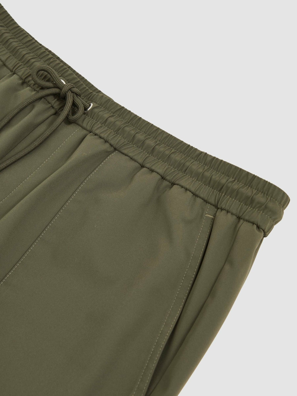 Drawstring Technical Cuffed Trousers Green | Mens