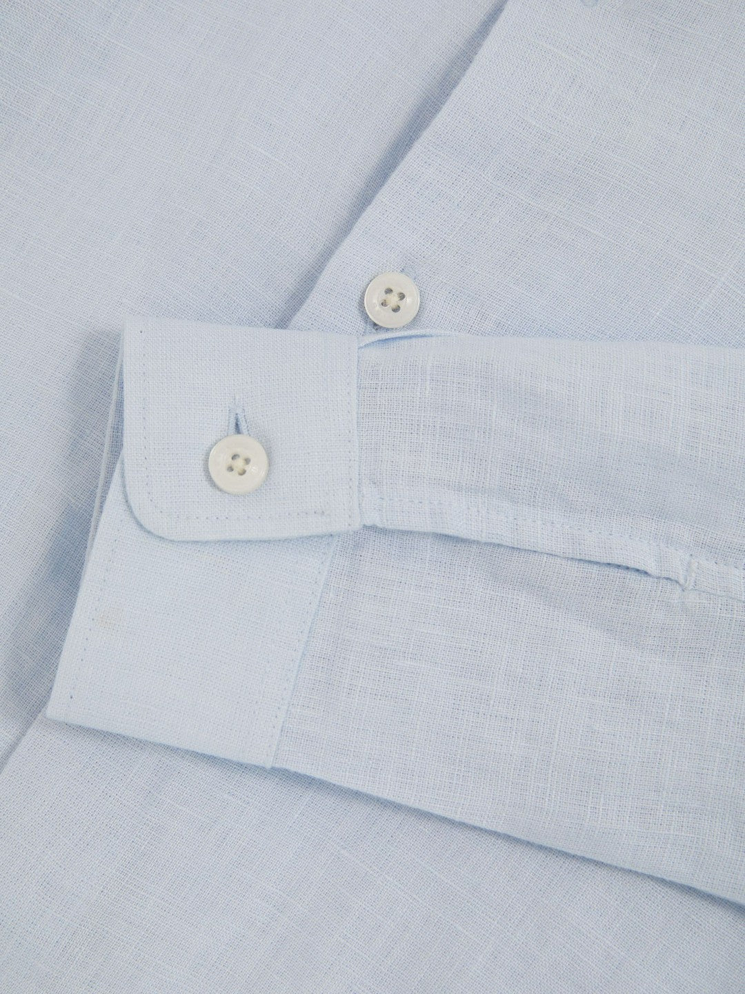 9-13 yrs Linen Cutaway Collar Shirt Pale Blue | Children