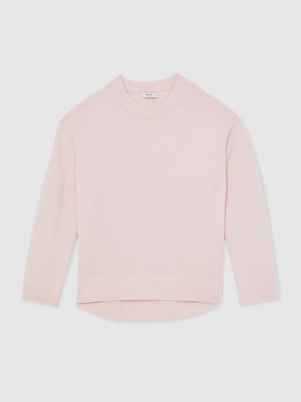 Wool-Cashmere Crew-Neck Jumper Pink | Womens