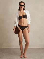 High Cut Bikini Bottoms Chocolate | Womens