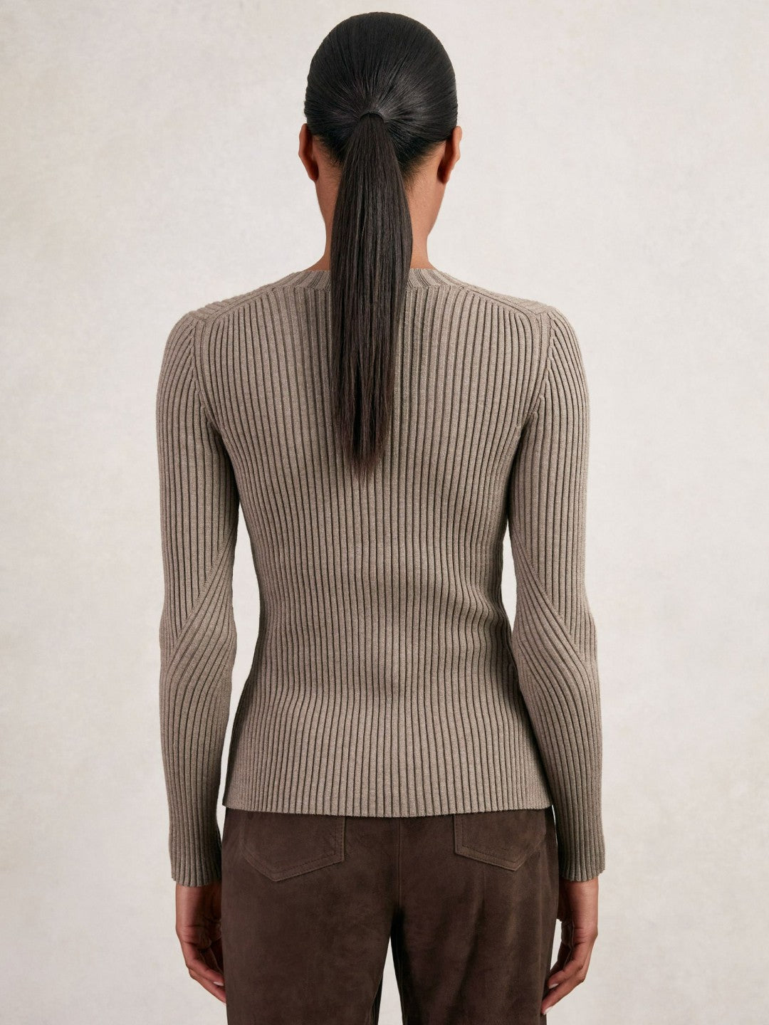 Button Front Knit Cardigan Stone | Womens
