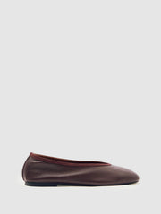 Nappa Leather Ballet Flats Oxblood | Womens