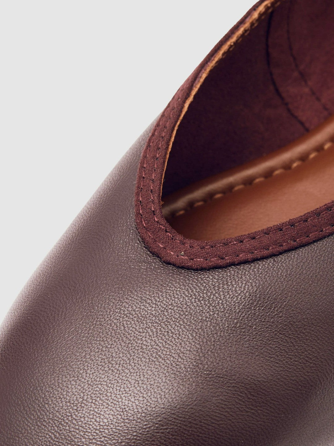Nappa Leather Ballet Flats Oxblood | Womens