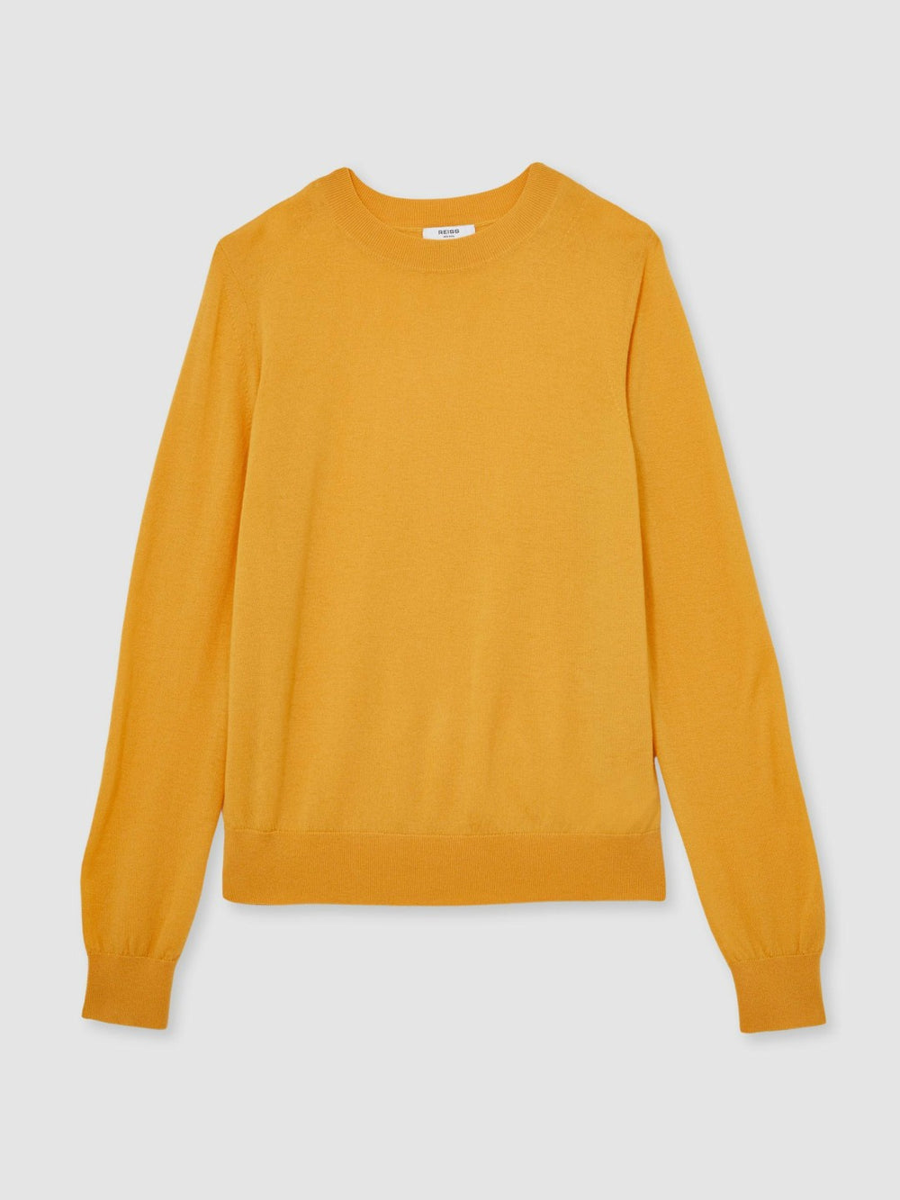 Merino Wool Crew-Neck Jumper Yellow | Womens