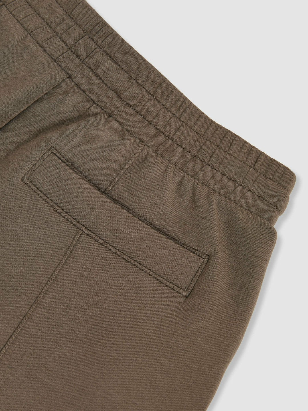 Petite Modal-Blend Interlock Wide-Leg Joggers Khaki Green | Womens