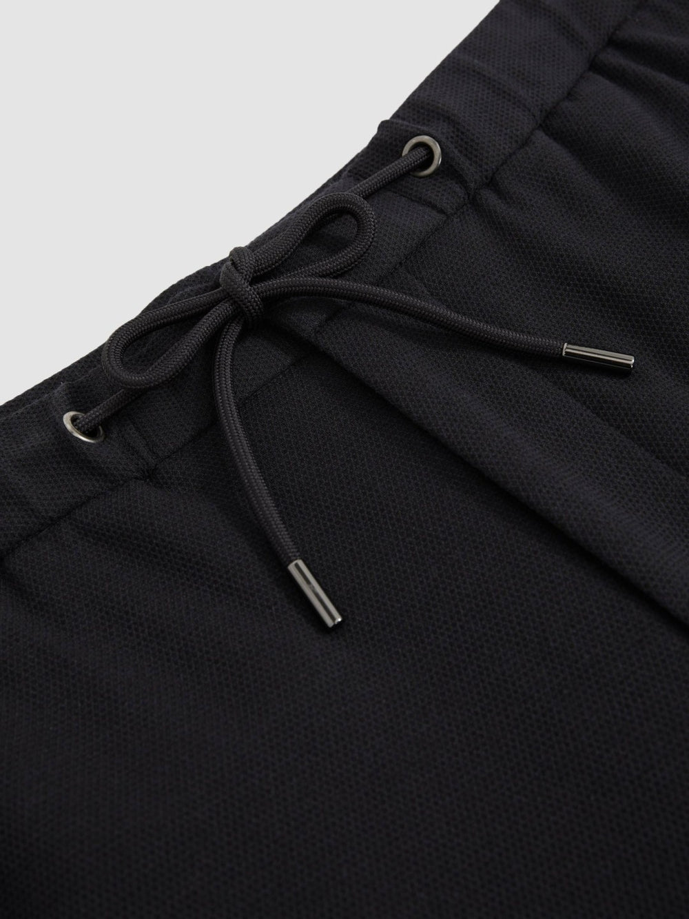 Slim Fit Jersey Drawstring Suit Trousers Navy | Mens