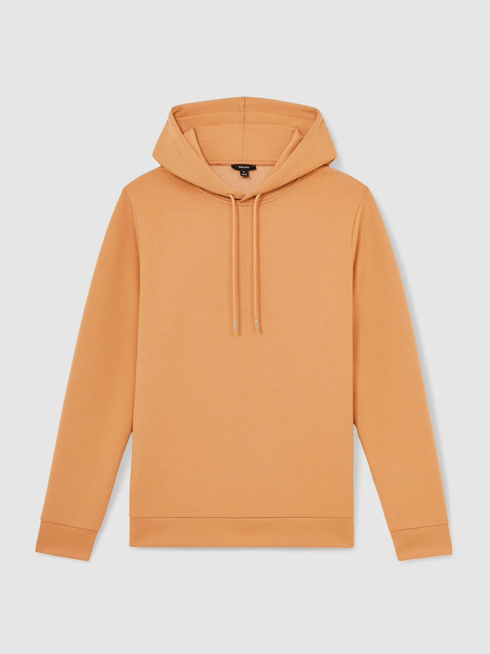 Interlock Jersey Drawstring Hoodie Light Camel Brown | Mens