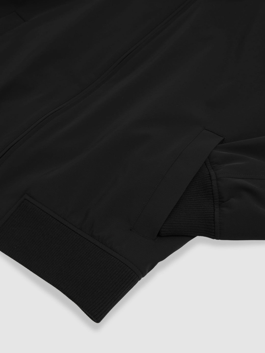 Funnel-Neck Technical Jacket Black | Mens