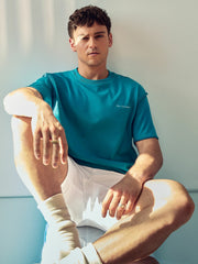 | Tom Daley Graphic-Print T-Shirt Teal Green | Mens