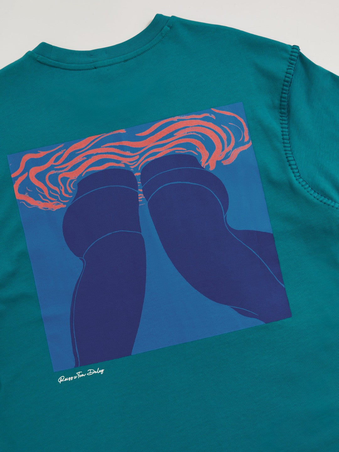 | Tom Daley Graphic-Print T-Shirt Teal Green | Mens