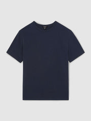 Stretch-Cotton Crew-Neck T-Shirt Navy | Mens