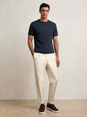 Stretch-Cotton Crew-Neck T-Shirt Navy | Mens