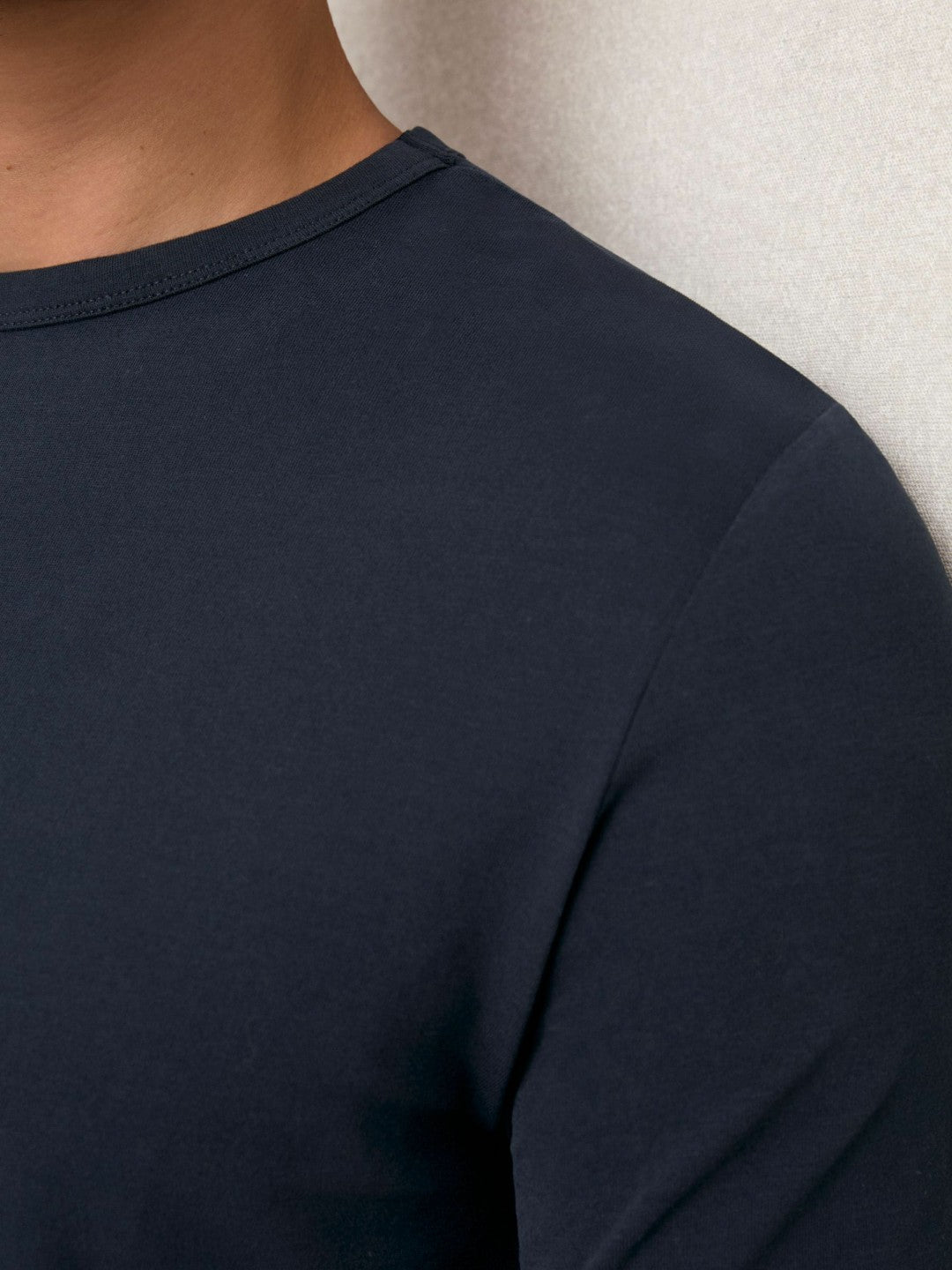 Stretch-Cotton Crew-Neck T-Shirt Navy | Mens