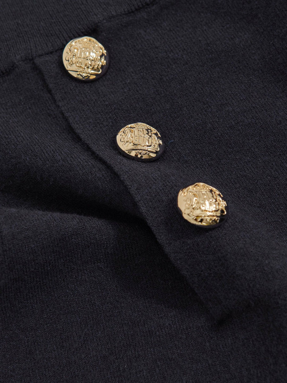 3-9 yrs Knitted Button-Detail A-Line Skirt Navy | Children