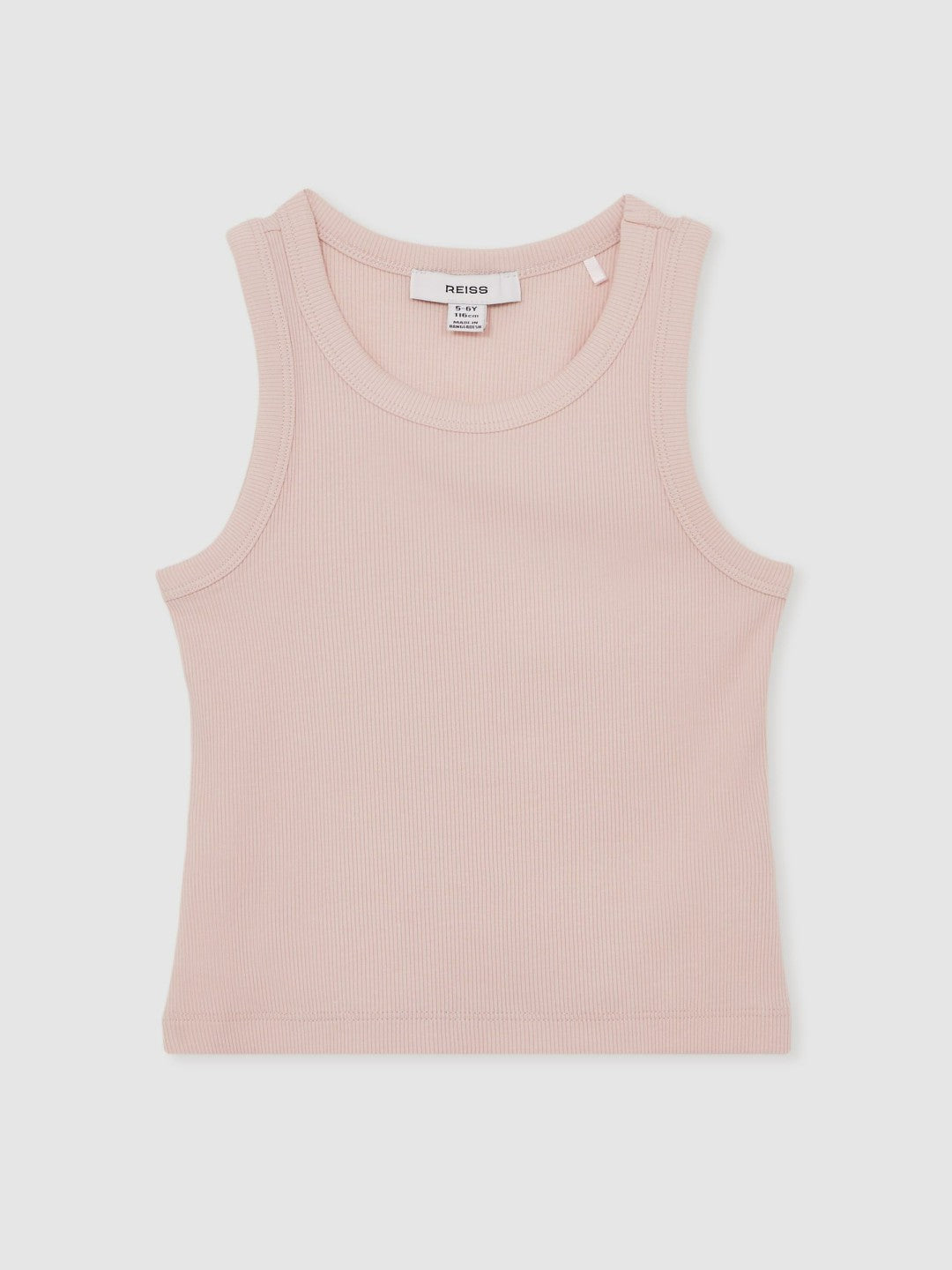 3-9 yrs Stretch-Cotton Ribbed Vest Pink | Children