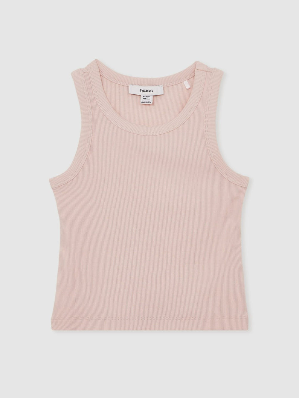 3-9 yrs Stretch-Cotton Ribbed Vest Pink | Children