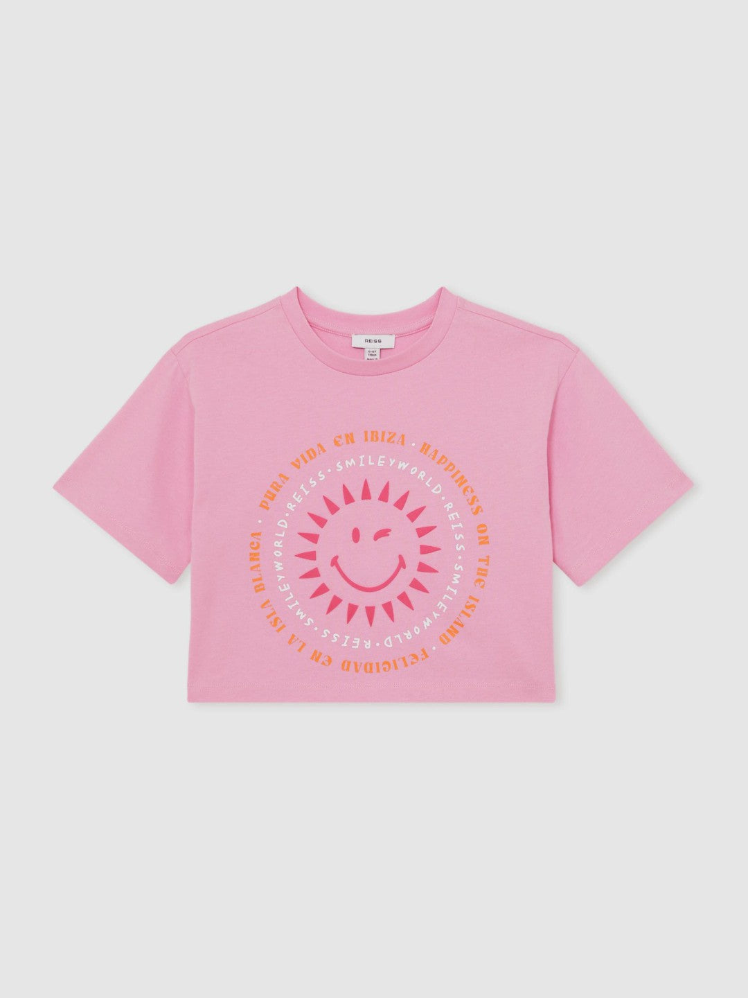 13-14 yrs SmileyWorld | Sun-Print T-Shirt Pink | Children