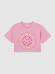 13-14 yrs SmileyWorld | Sun-Print T-Shirt Pink | Children