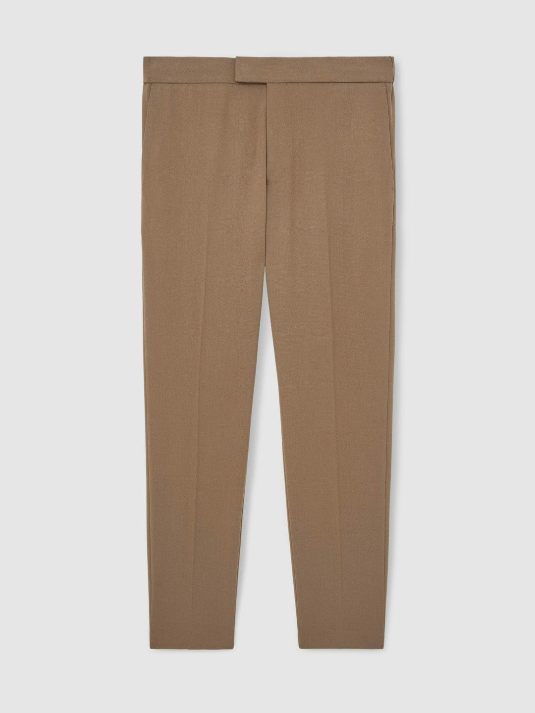 Slim-Fit Internal-Drawstring Trousers Camel | Mens