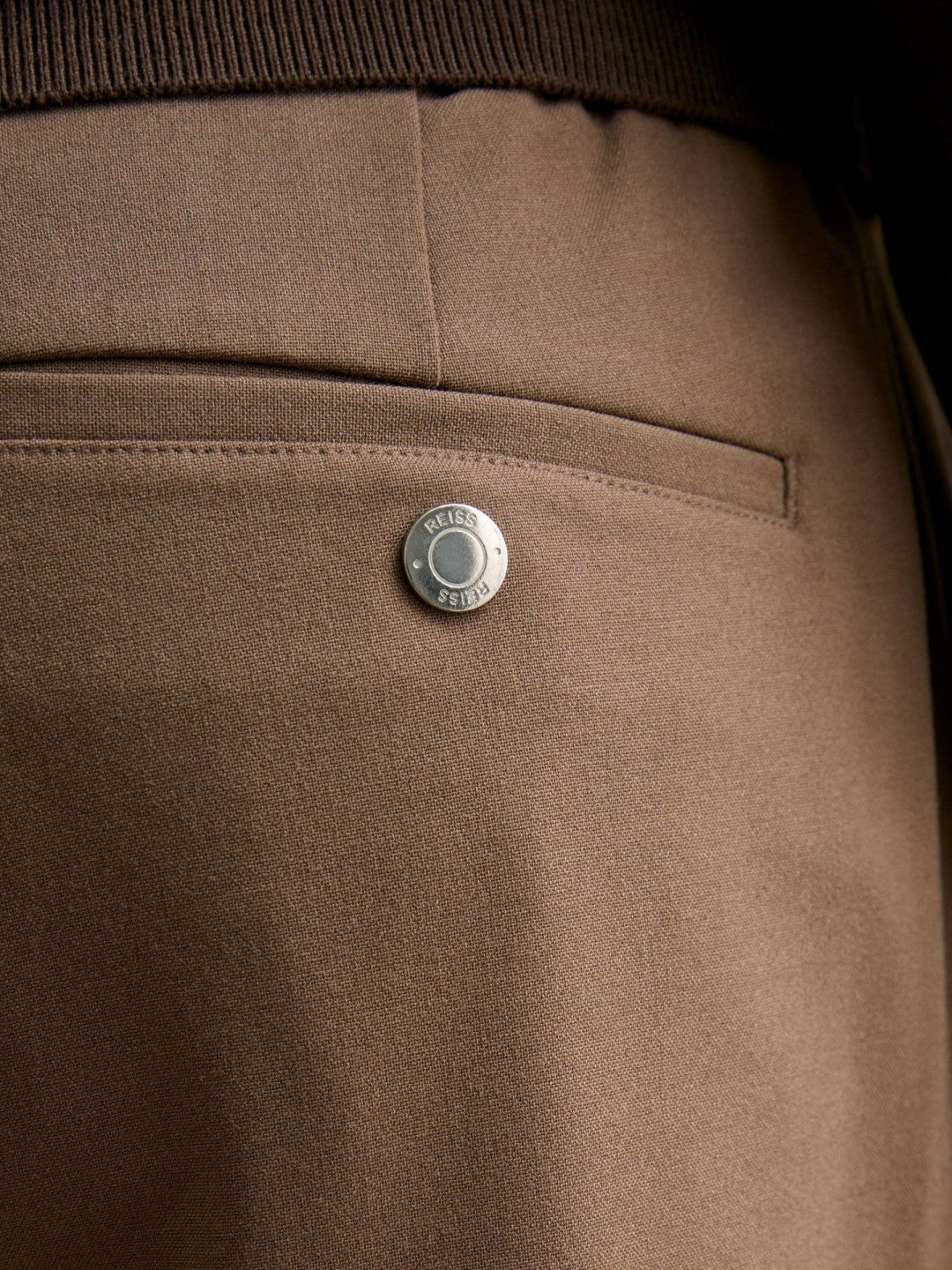 Slim-Fit Internal-Drawstring Trousers Camel | Mens