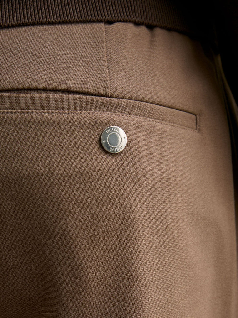 Slim-Fit Internal-Drawstring Trousers Camel | Mens