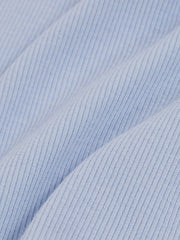 9-13 yrs Stretch-Cotton Ribbed Vest Blue | Children