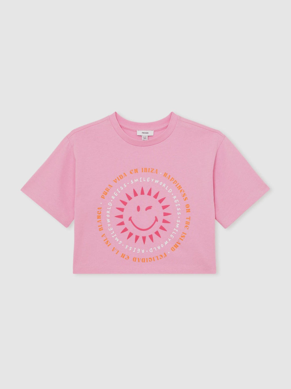 9-13 yrs SmileyWorld | Sun-Print T-Shirt Pink | Children