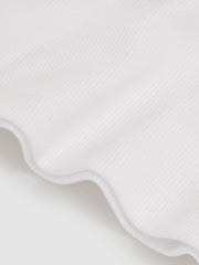 3-9 yrs Stretch-Cotton Ribbed Vest Ivory | Children