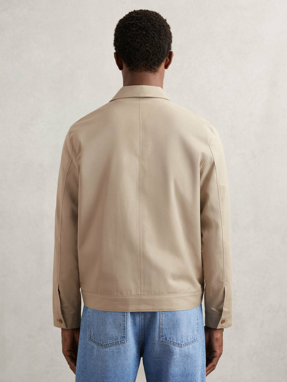 Paige Flap Pocket Worker Jacket Beige | Mens