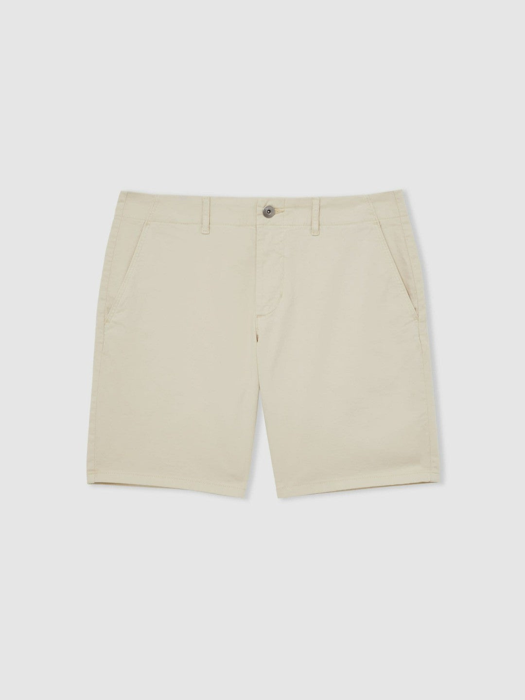 Paige Cotton Chino Shorts with Stretch Cream | Mens