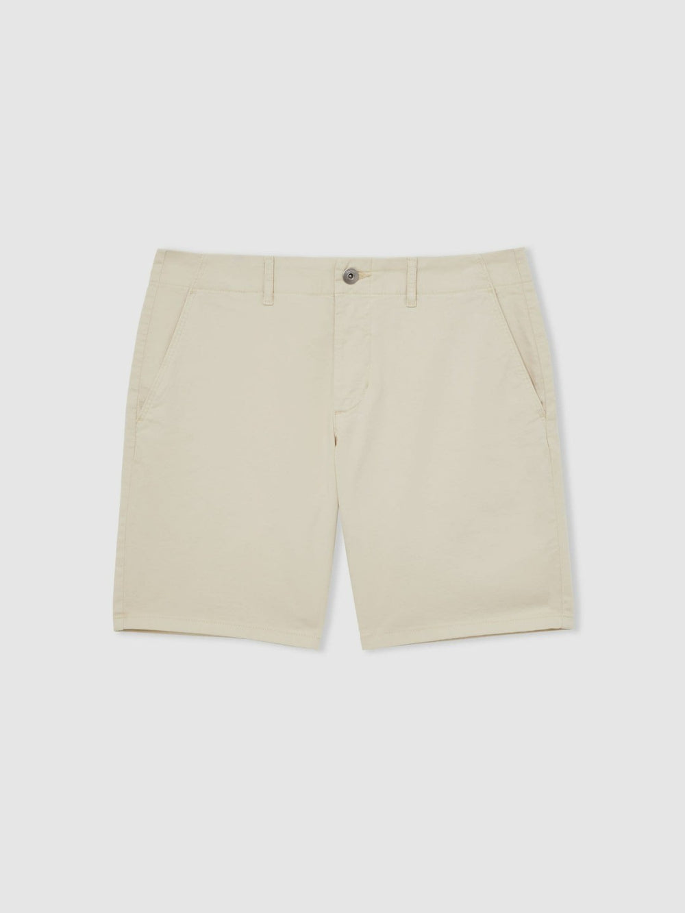 Paige Cotton Chino Shorts with Stretch Cream | Mens
