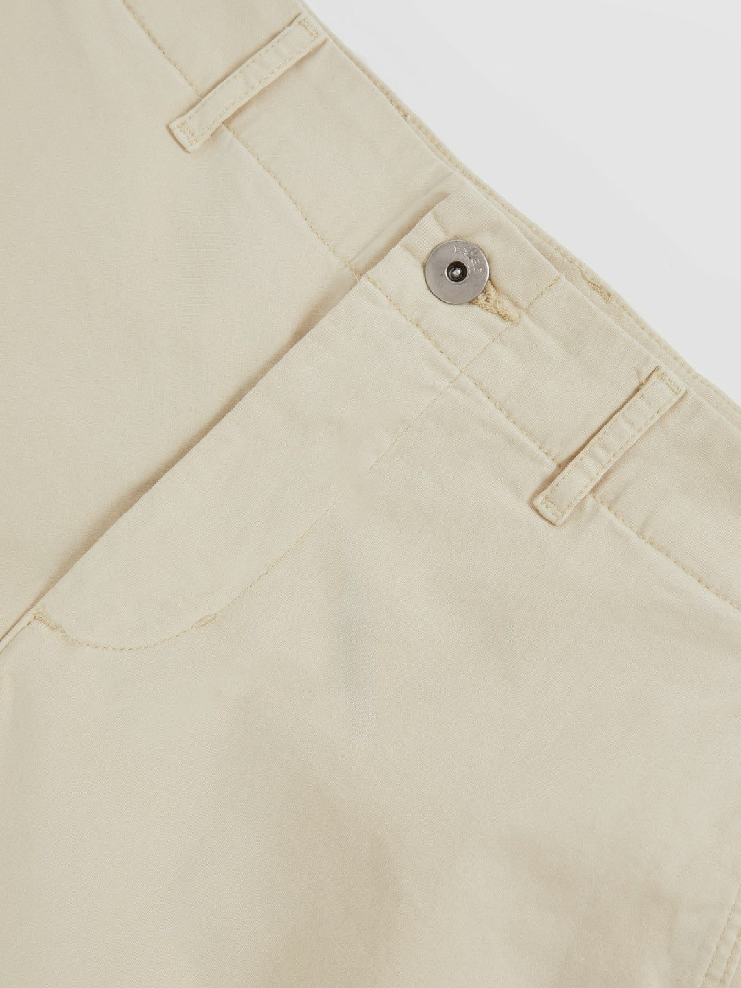Paige Cotton Chino Shorts with Stretch Cream | Mens