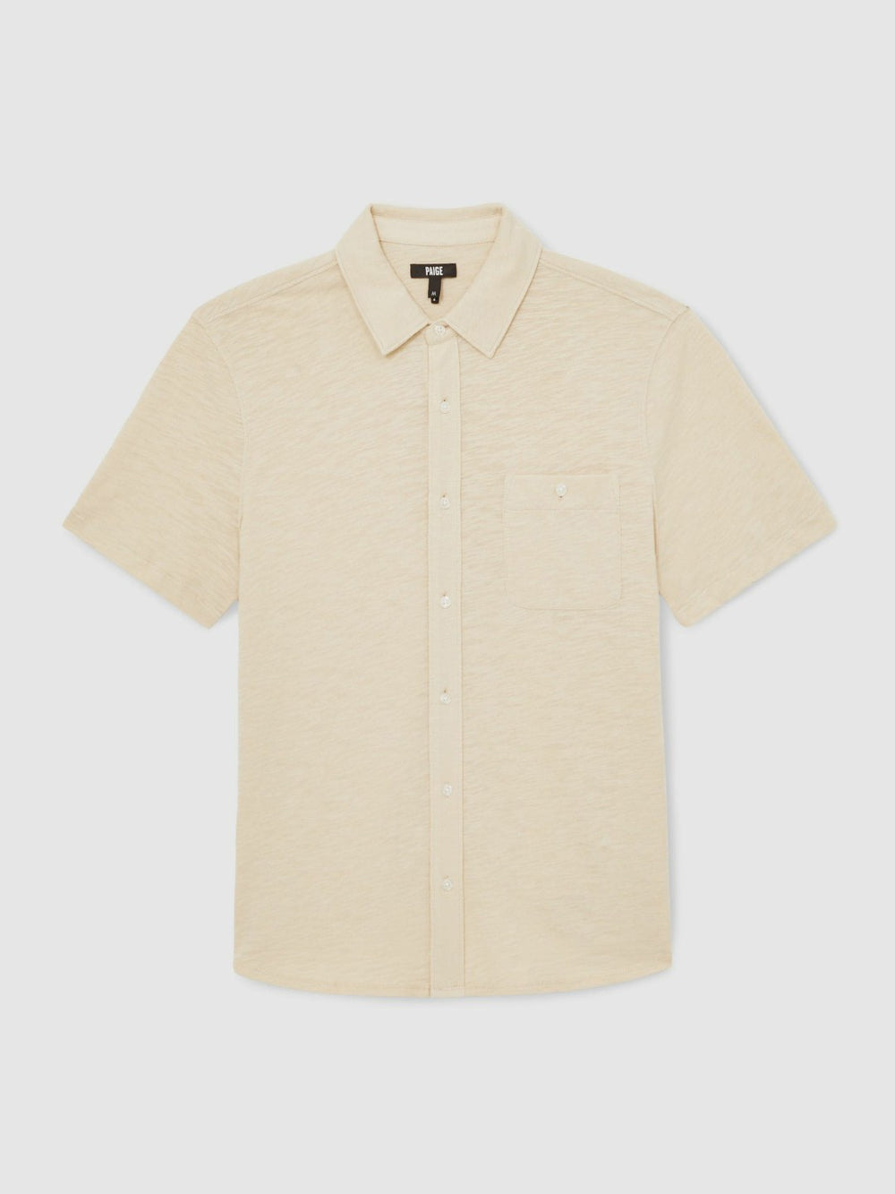 Paige Carillo Short Sleeve Shirt Cream | Mens