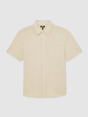 Paige Carillo Short Sleeve Shirt Cream | Mens