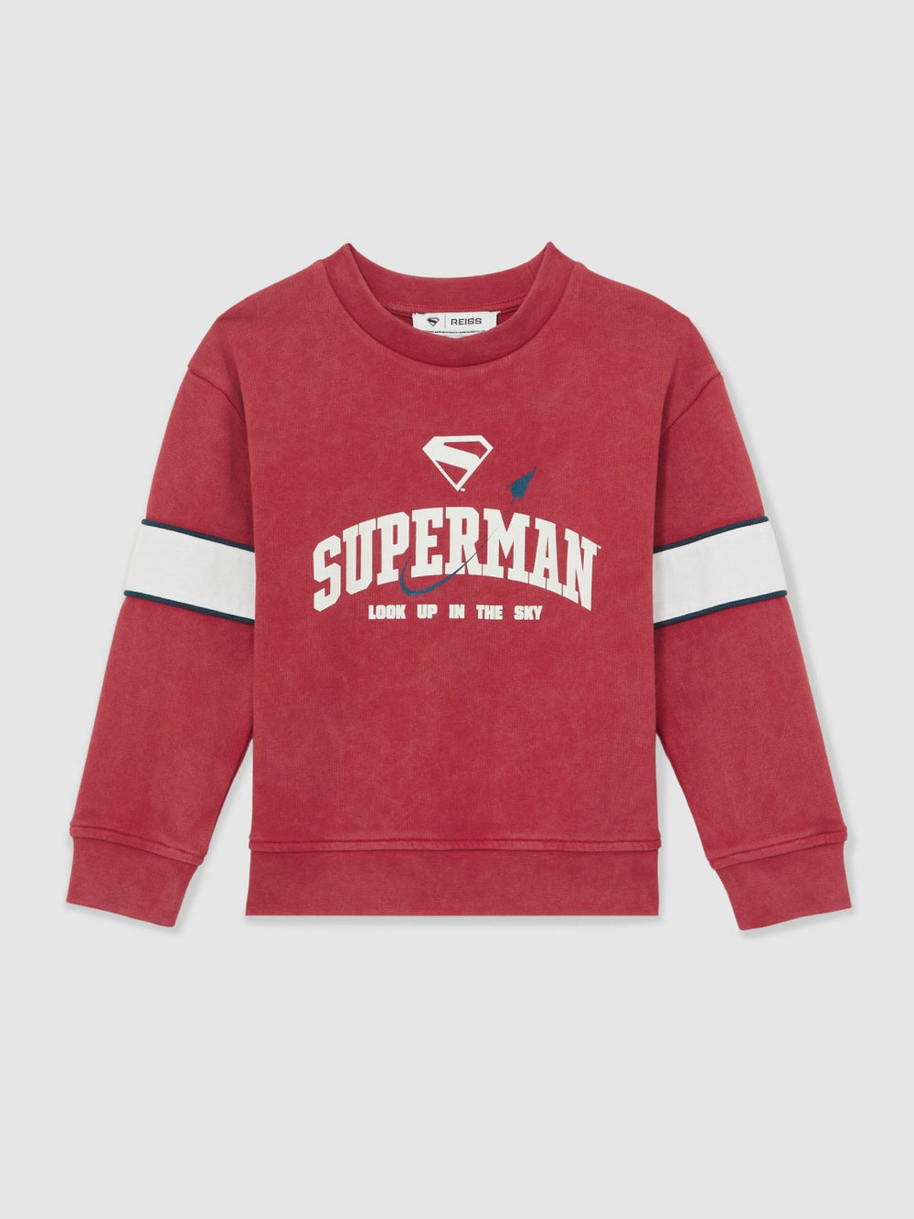 3-9 yrs Superman Cotton Logo Sweatshirt Red | Children