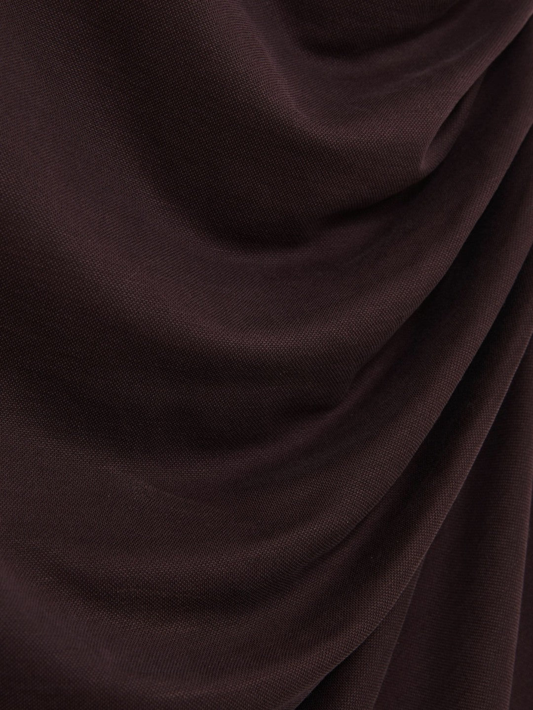 Jersey Ruched Racer Midi Dress Burgundy | Womens