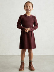 3-9 yrs Embellished Collar Knitted Dress Berry | Children