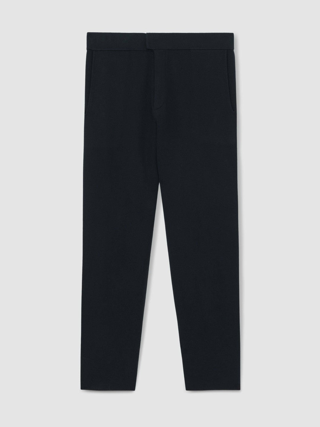 Tapered Knitted Trousers Navy | Mens