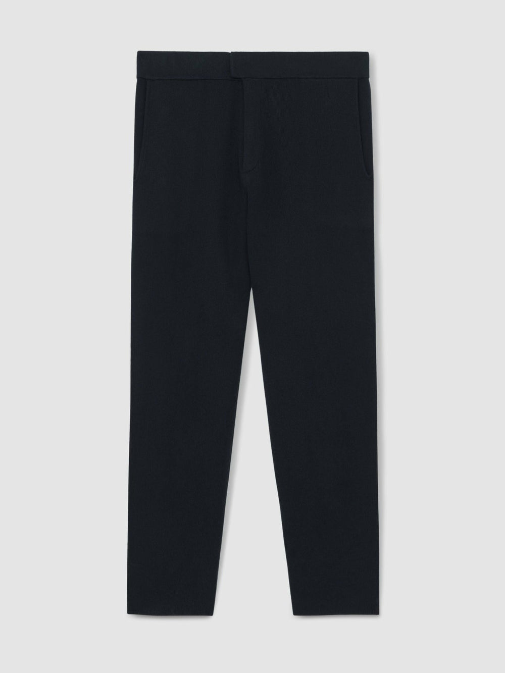 Tapered Knitted Trousers Navy | Mens