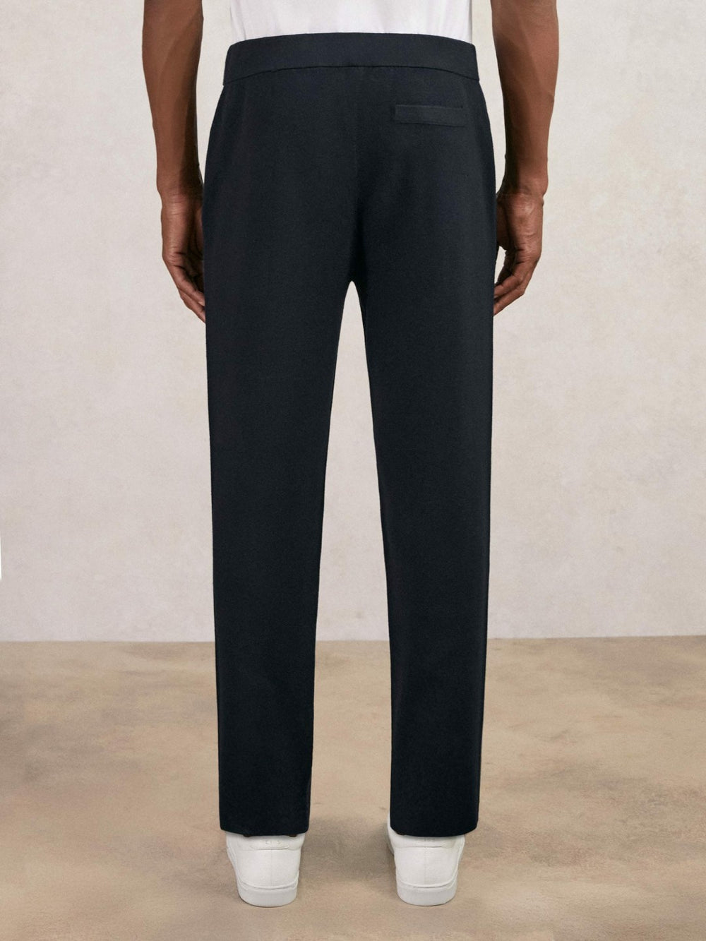Tapered Knitted Trousers Navy | Mens