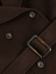 3-9 yrs Double-Breasted Blindseam Wool-Blend Coat Chocolate Brown | Children