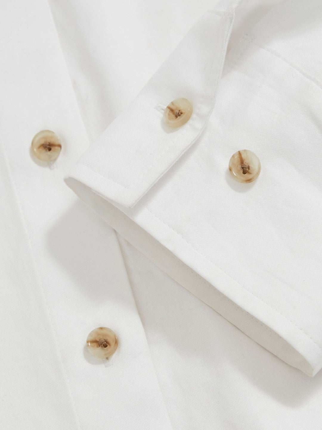 Cotton Button Through Oxford Shirt White | Womens