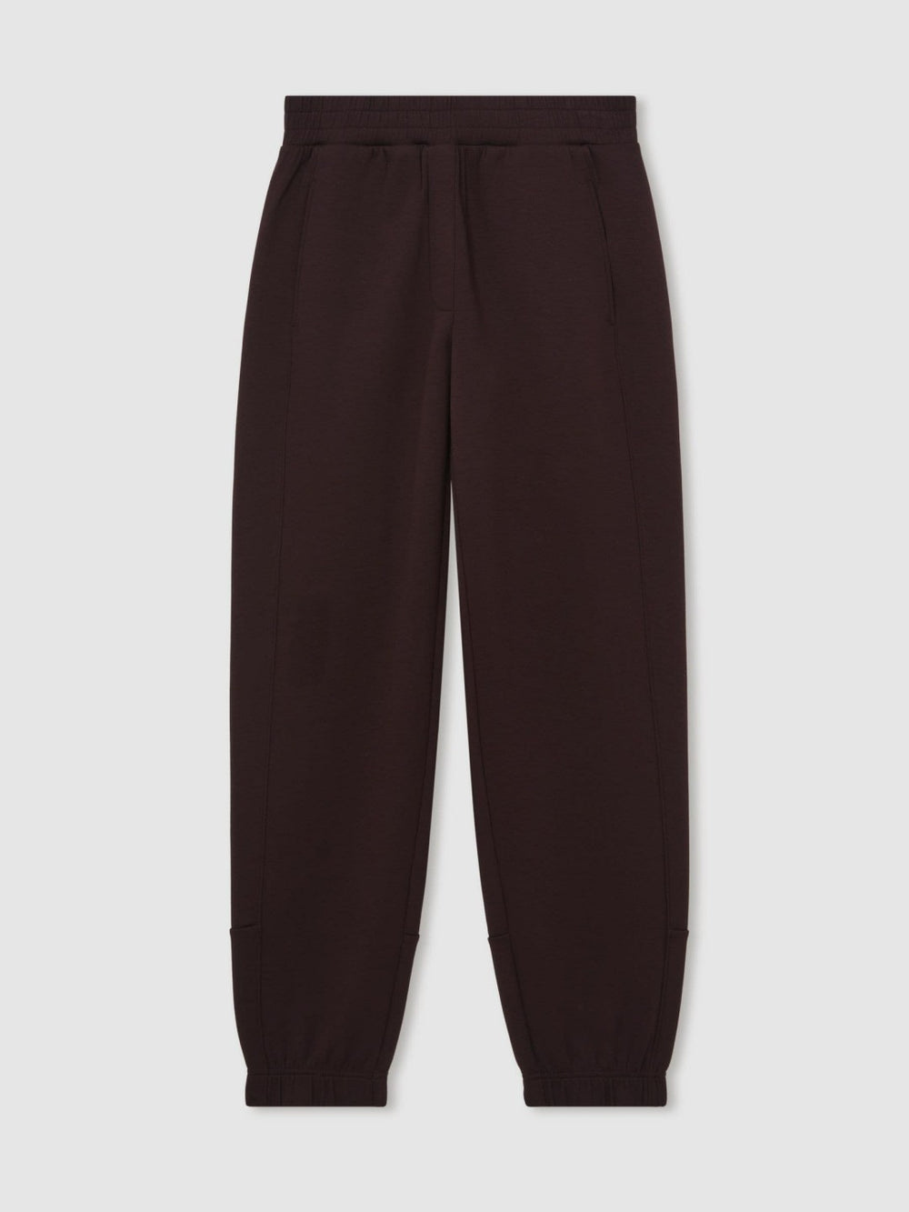 Tapered Elasticated-Waist Joggers Plum | Womens