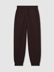 Tapered Elasticated-Waist Joggers Plum | Womens
