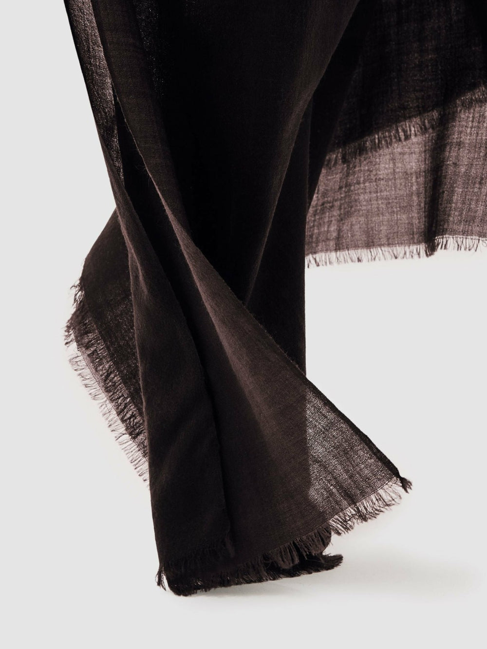 Wool-Cashmere Lightweight Scarf Burgundy | Womens