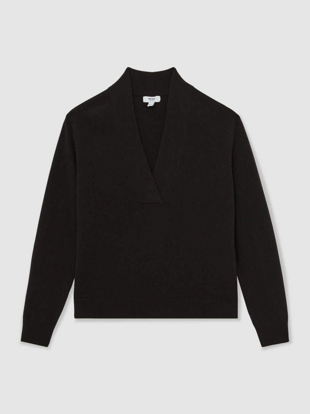 Cashmere V-Neck Jumper Chocolate Brown | Womens